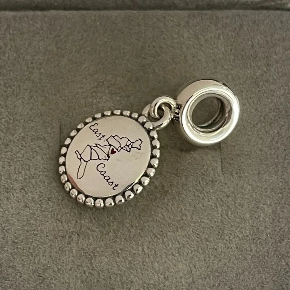 Pandora Engravable Scottish Cow Dangle Charm - Picture 3 of 4